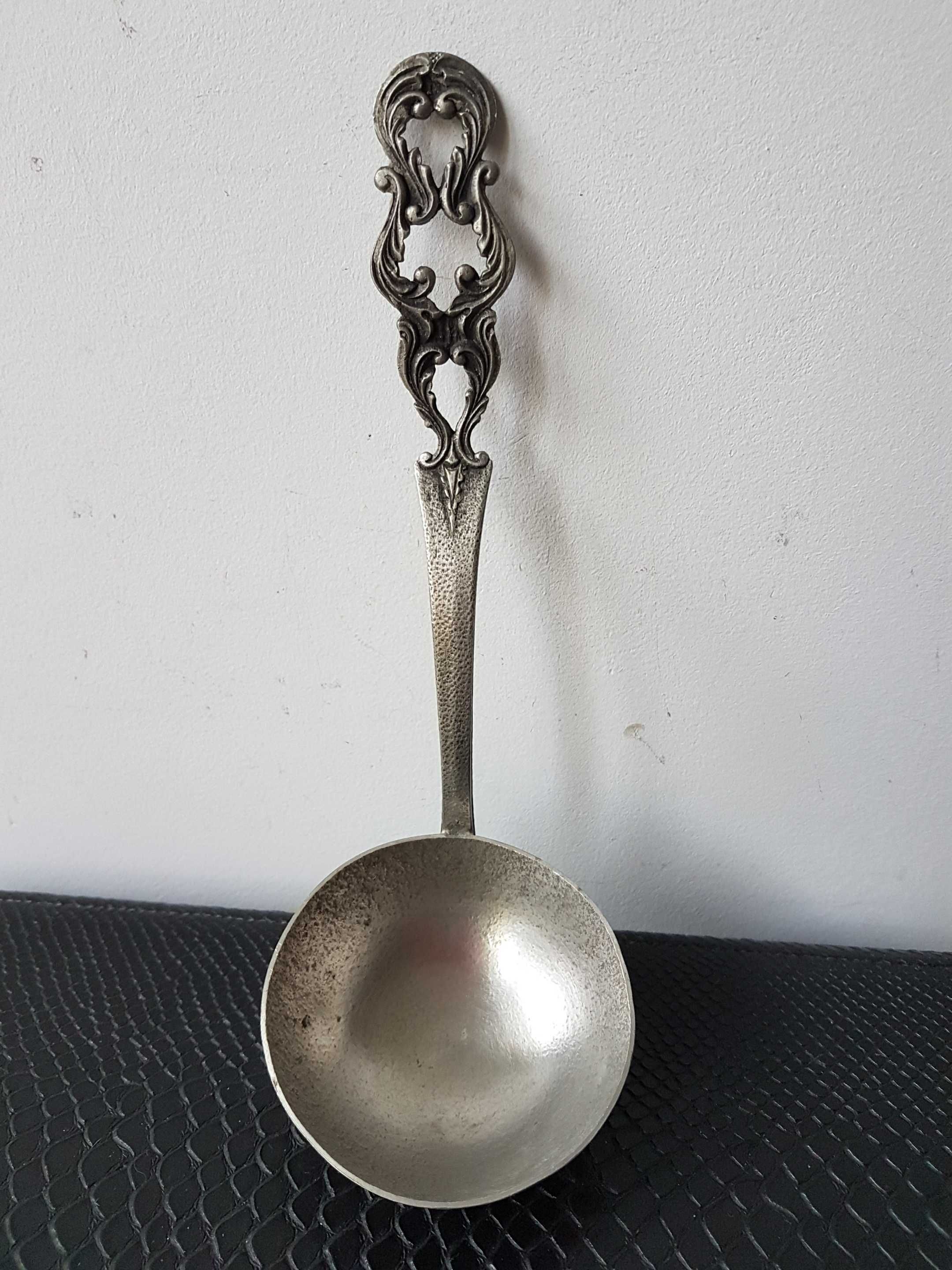 Antyczna cynowa chochla Mastad Pewter Norway Tinn Utwardzona cyna