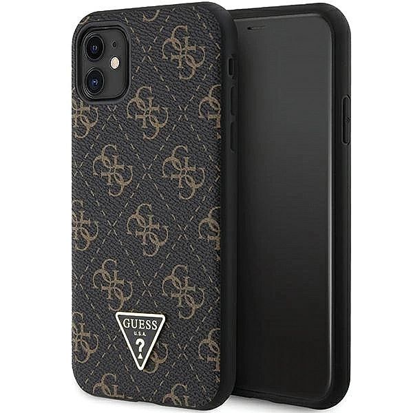Etui Guess 4G Triangle Metal Logo na iPhone 11 / XR - czarne