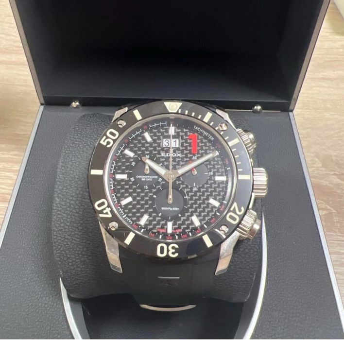 Edox class one Automat black dial komplet