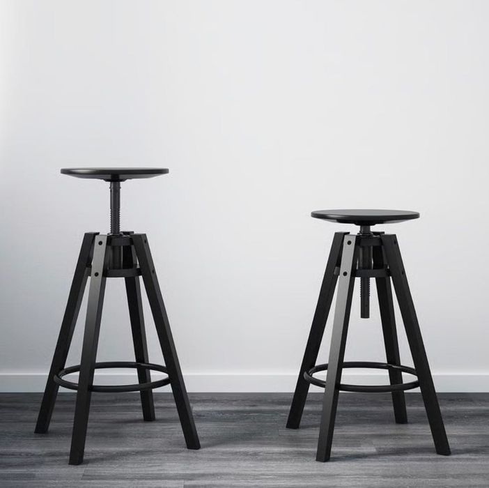 Stołek barowy, hoker. Czarny