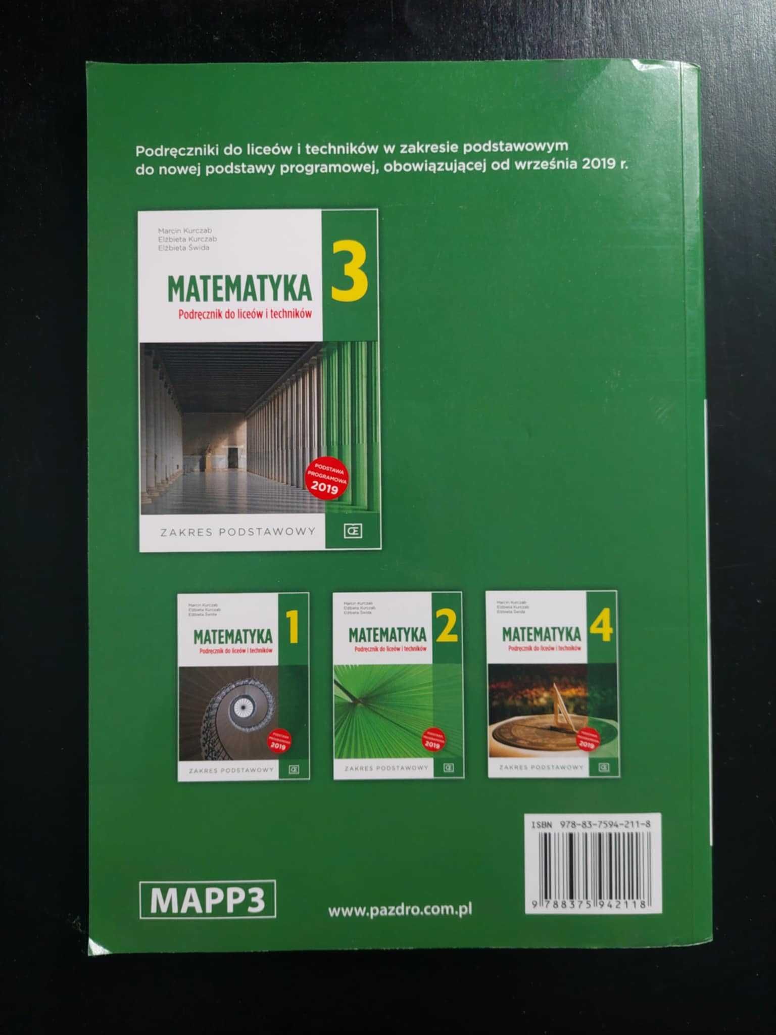 Podręcznik Matematyka 3 klasa OE Pazdro Zakres podstawowy