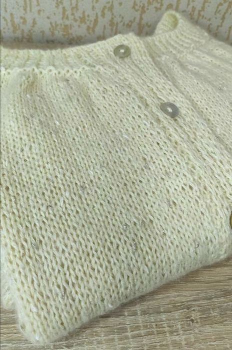 Кардиган вязаний молочний
