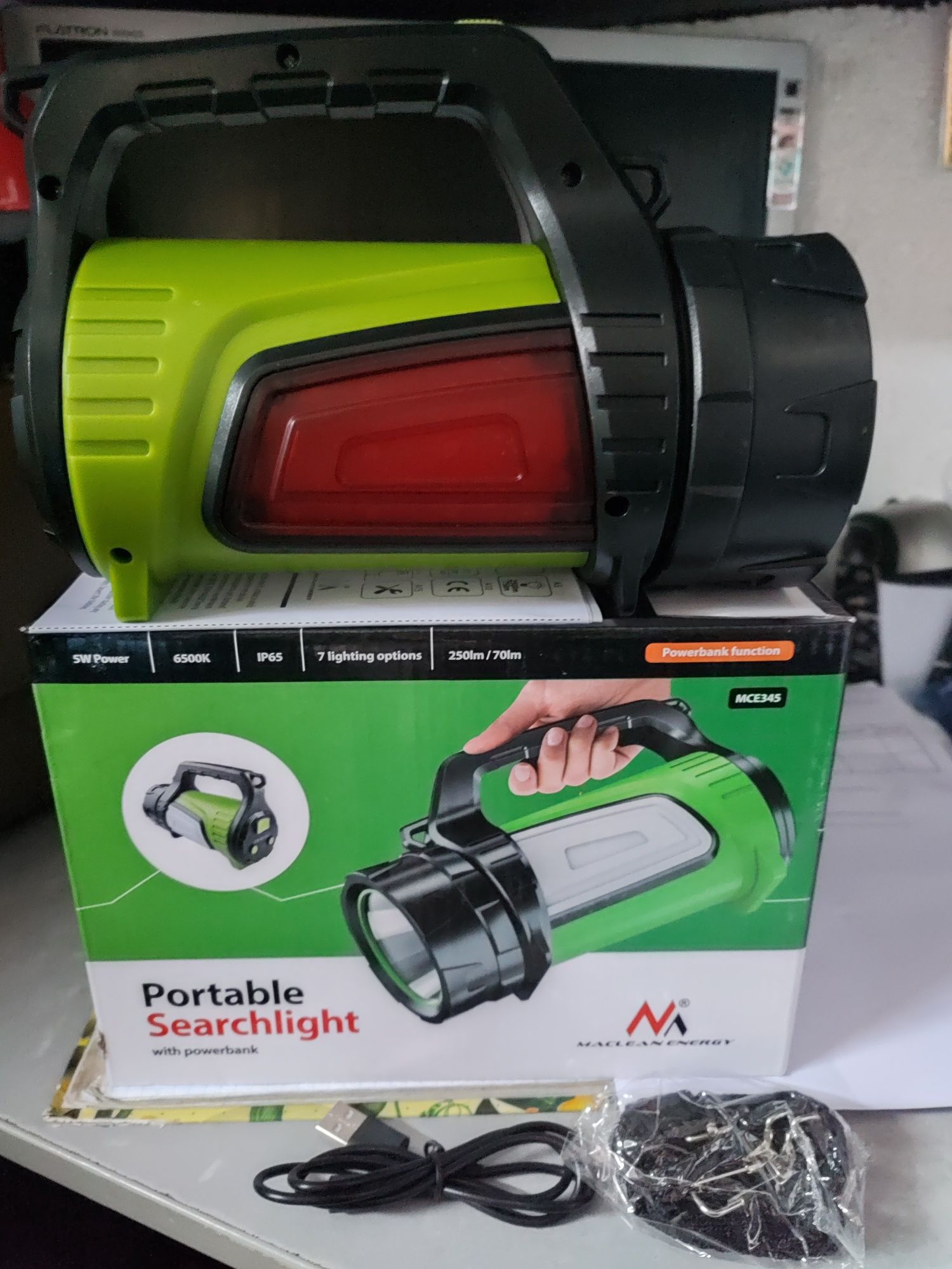 Фонарик лед 3 в 1 на акамуляторі 4000 mAh