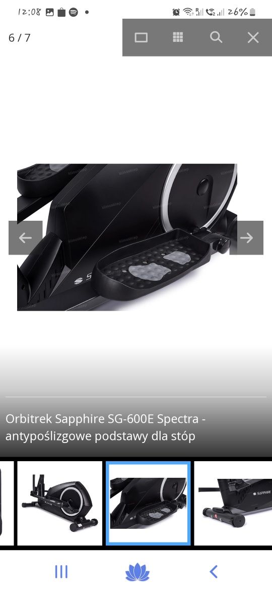 Orbitrek Sapphire SG-600E Spectra 

źródło: https://klimasklep.