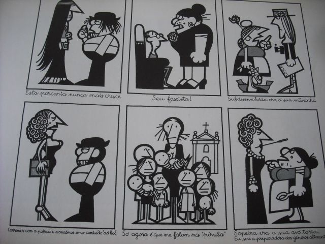 João Abel Manta, cartoons