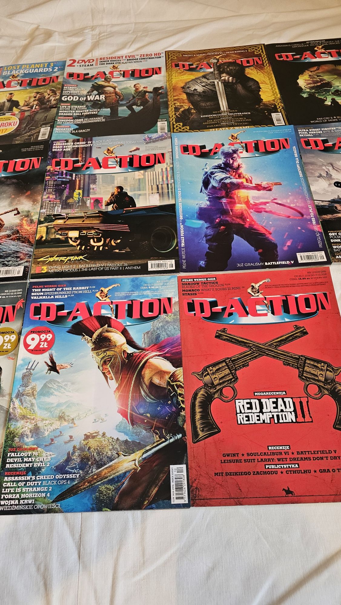 Sprzedam cały rocznik Cd-action z 2018 roku . 13 numerów .