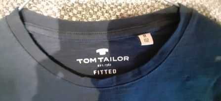 Granatowa koszulka / T-shirt chłopięcy firmy Tom Tailor rozmiar 152.