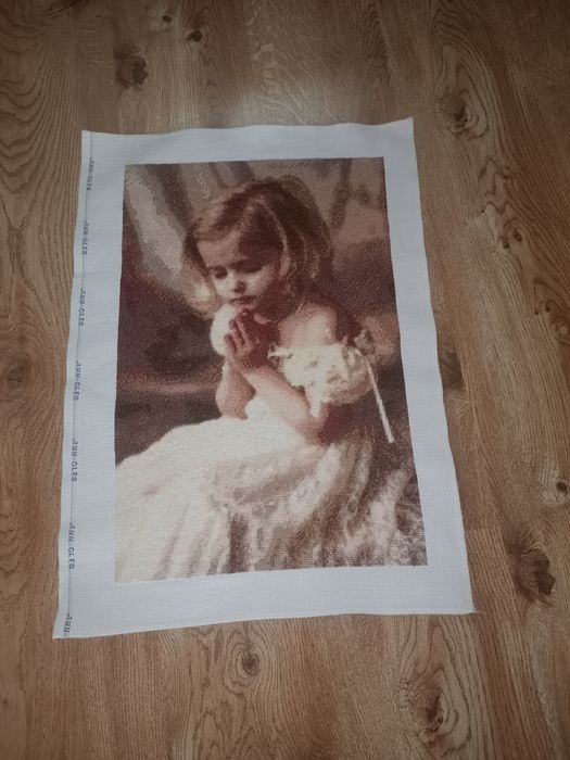 Haft krzyżykowy obraz