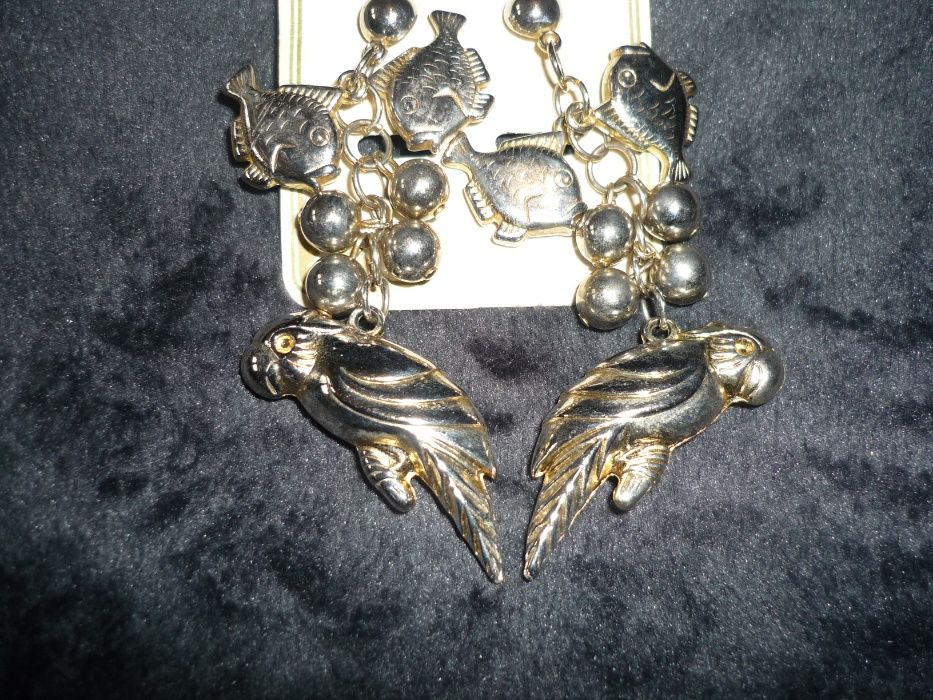 Серьги, браслеты и цепочка (Япония). Набор из 8ми предметов.