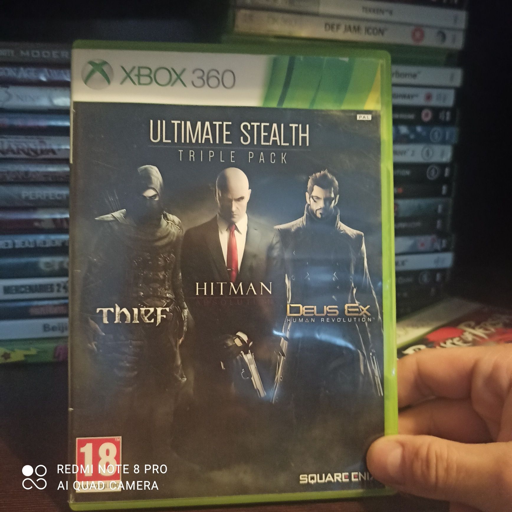 3 gry kolekcja Thief Hitman Deus Ex xbox 360    xbox360