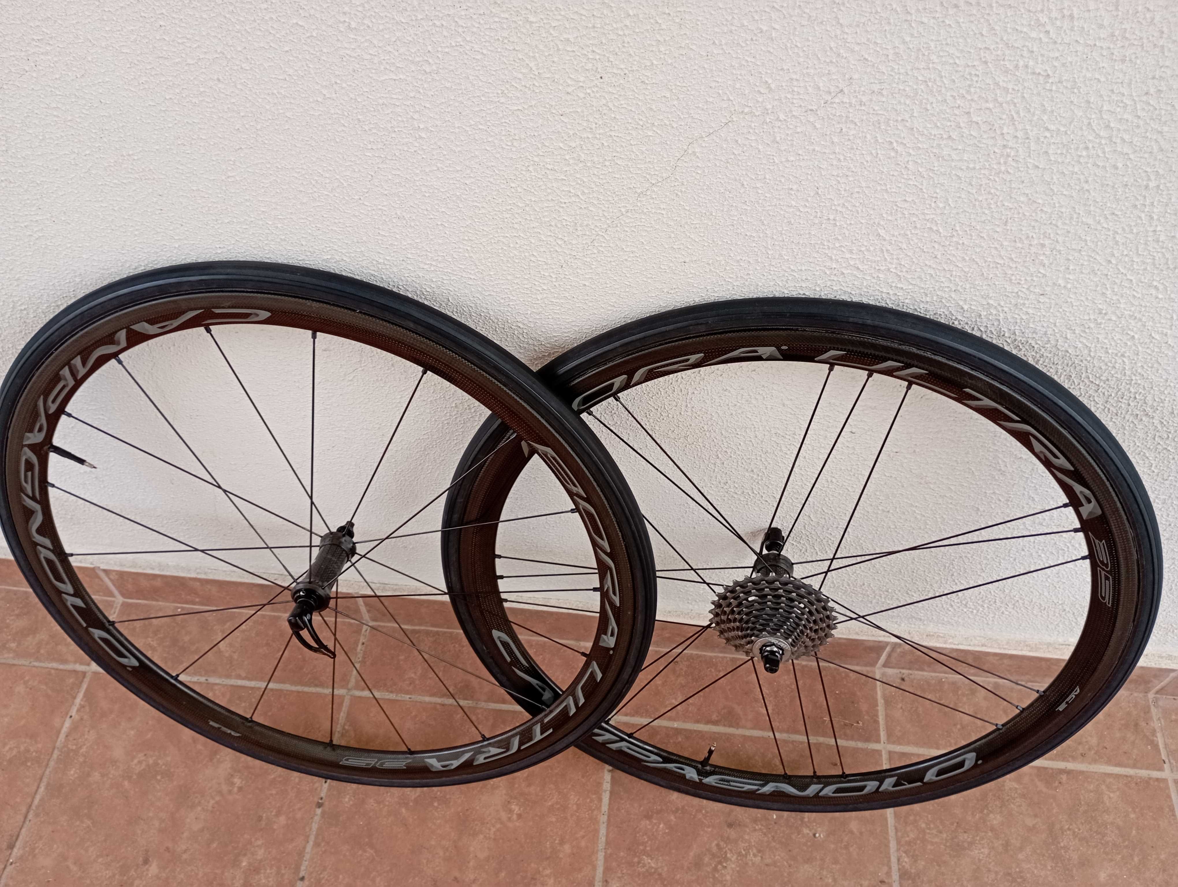 Rodas Campagnolo Bora ultra tubular 35 usadas