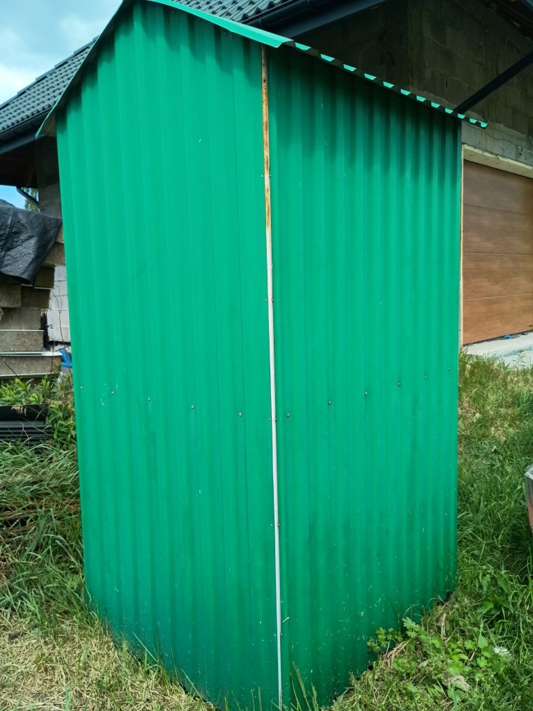 Toaleta WC budowlane metalowe na działkę budowę