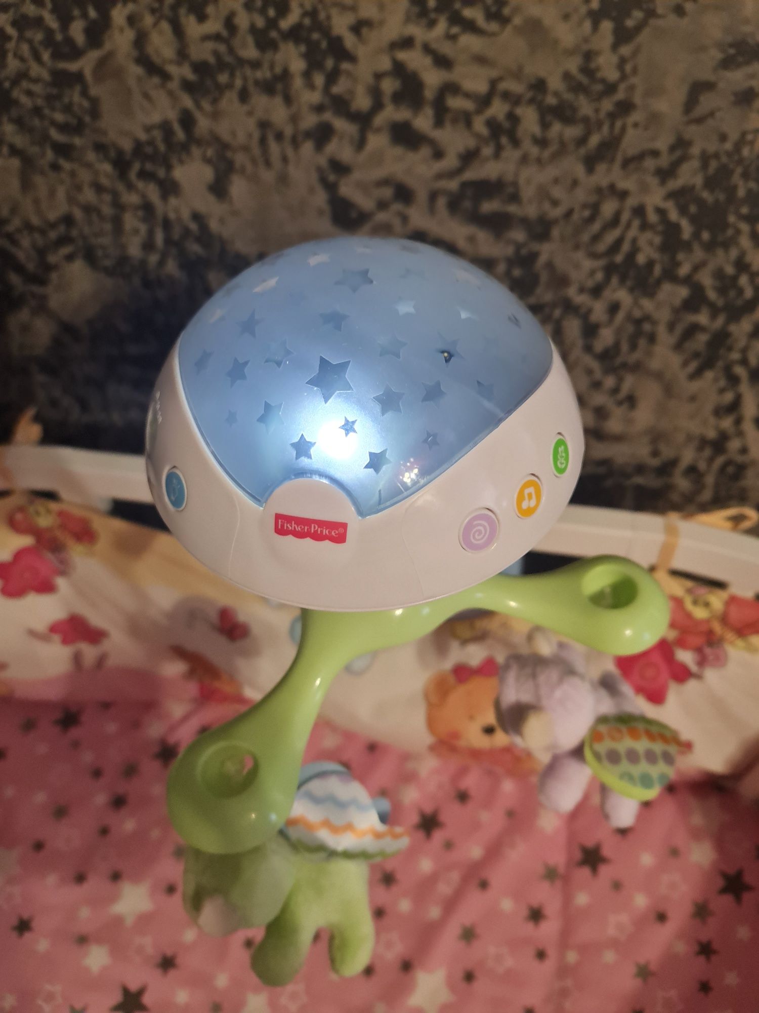 Мобиль для кроватки Fisher Price с проектором та пультом Сон бабочки (
