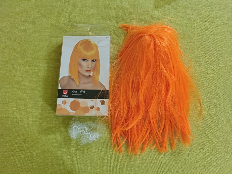 Peruca Laranja Halloween