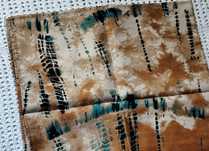 H&M camel szmaragdowa zielona czarna apaszka chustka wzory print