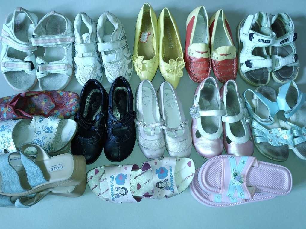 Buty dla dziewczynki 14 par 32/33 mokasyny balerinki klapki