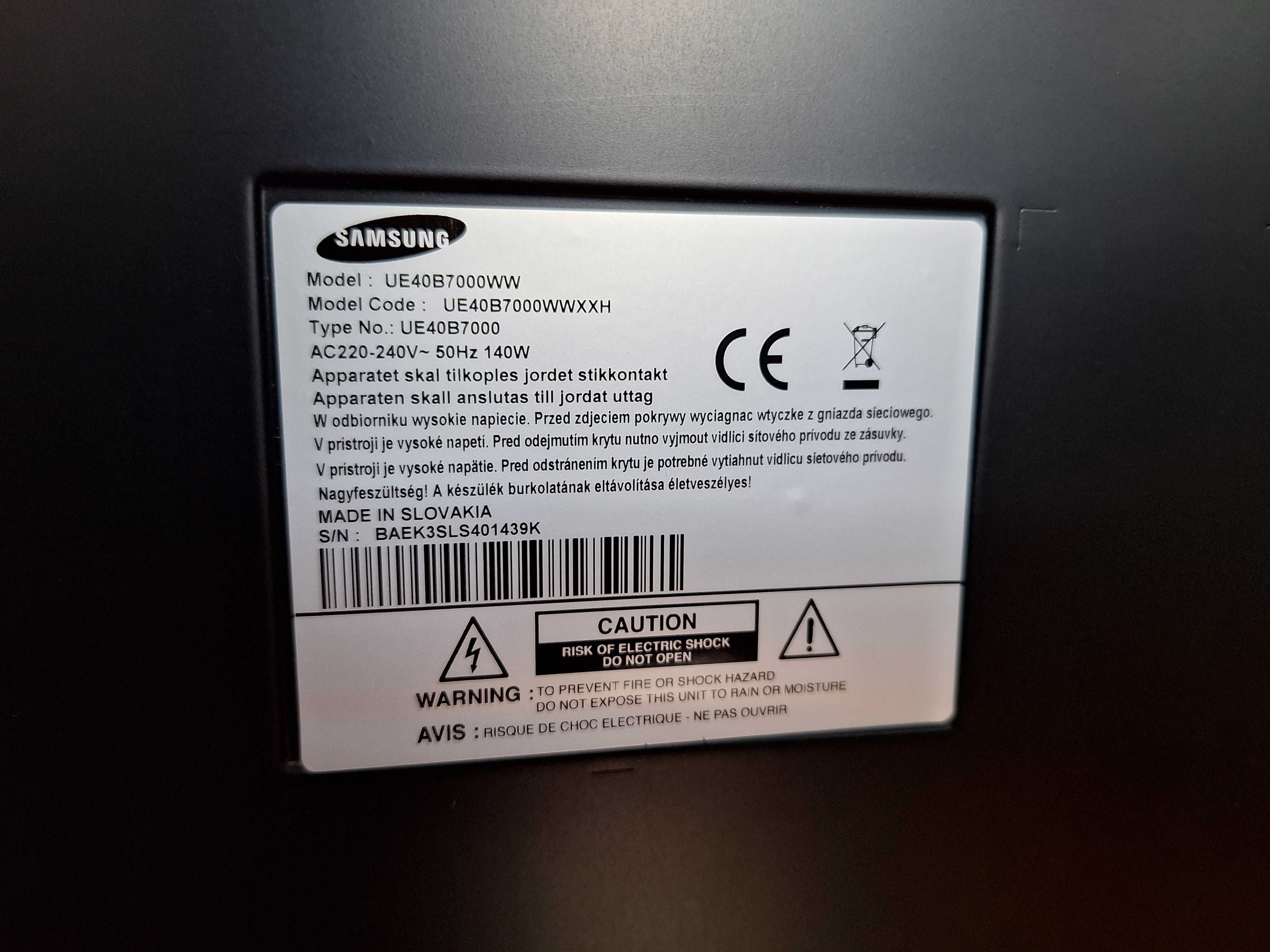 Telewizor Samsung 40" UE40B700WW