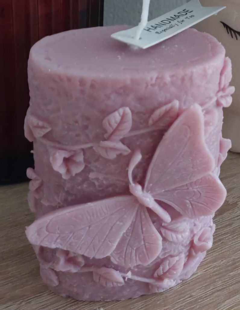 Świeczka sojowa motyle 3d