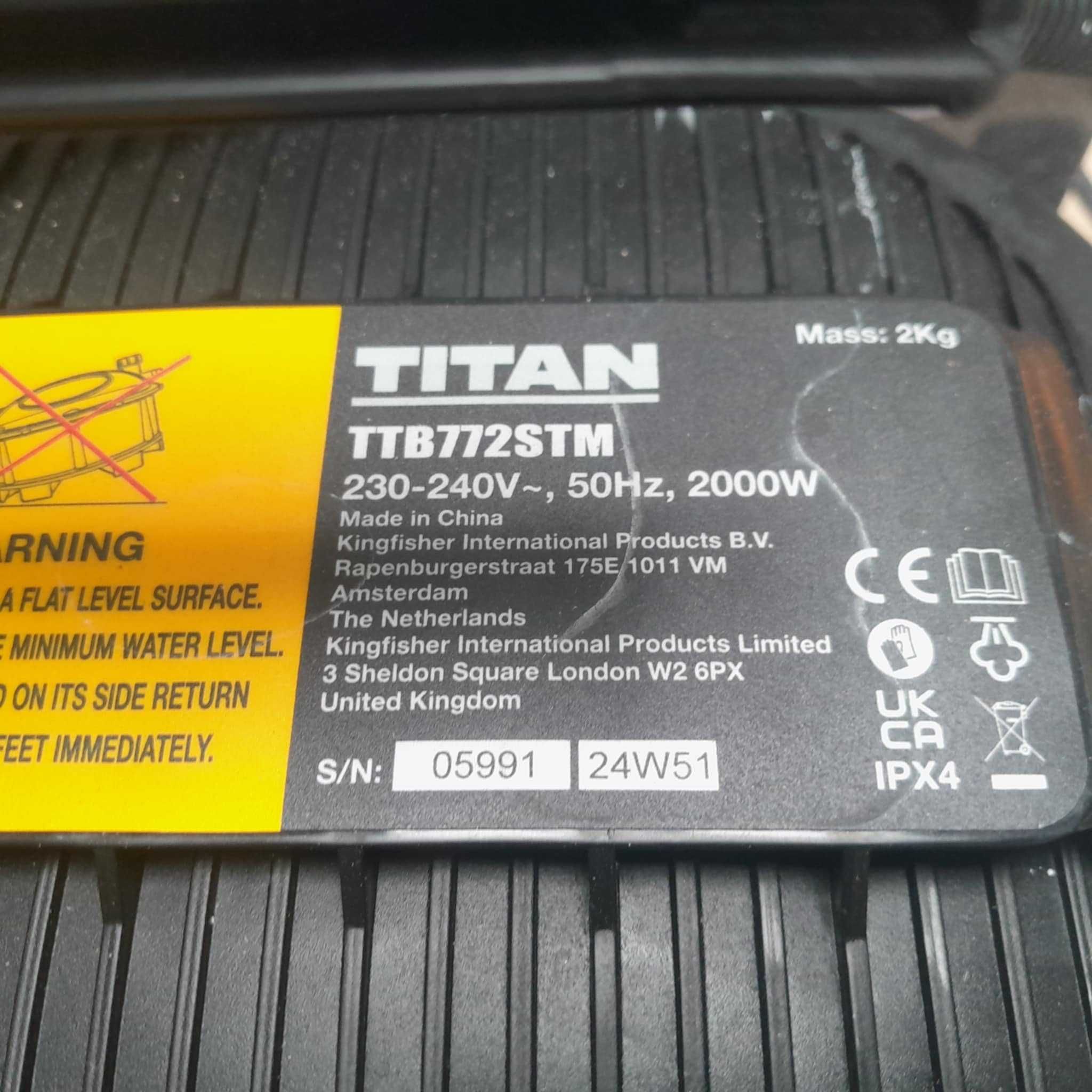 Parownica Titan 2000w do usuwania tapety starej farby