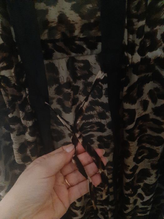 Quimono novo padrão  leopardo comprido