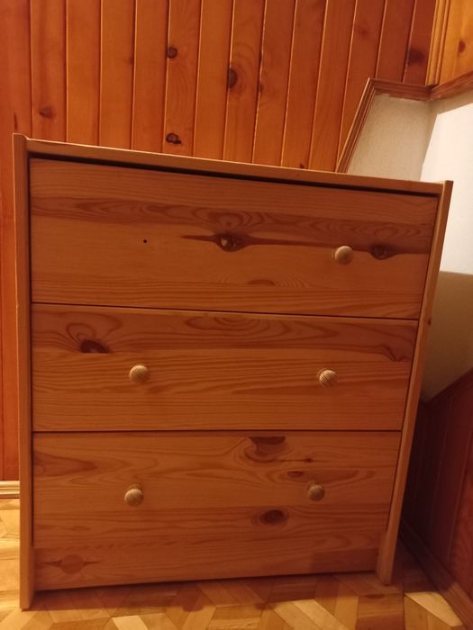 Komoda drewniana sosna ikea rast