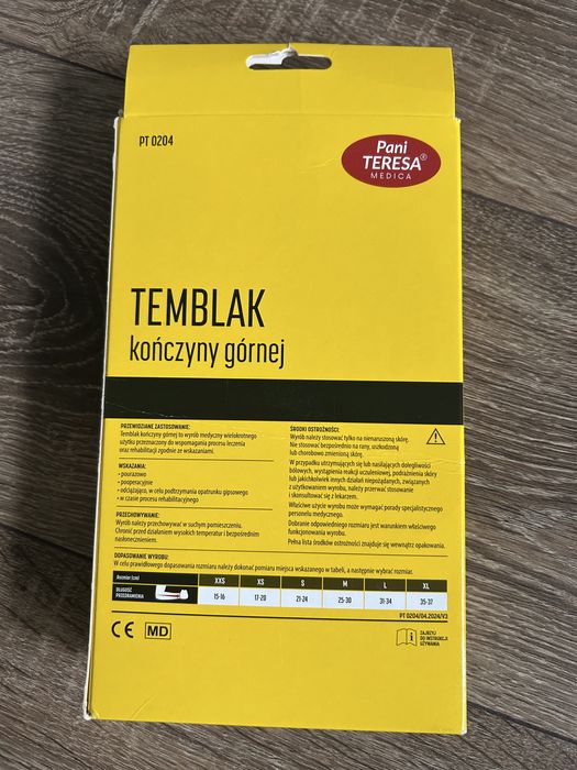 Temblak kończyny górnej rozm. S Pani Teresa Medica