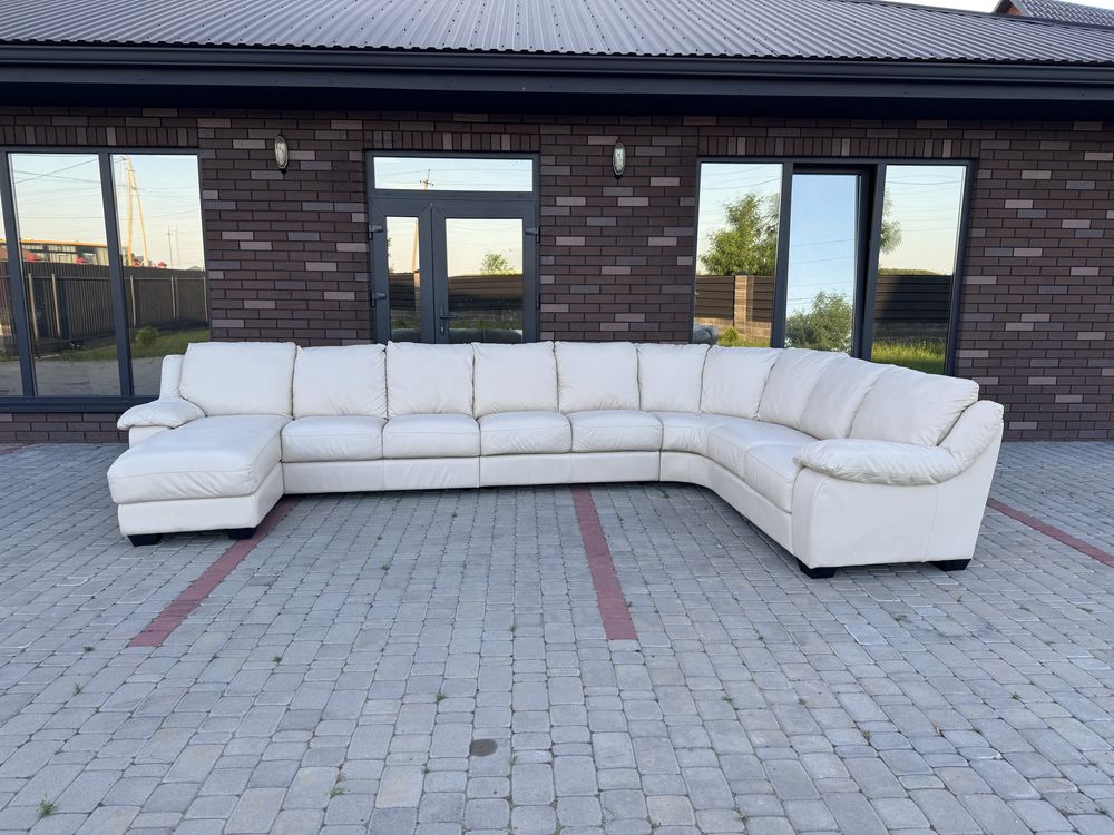 Доставка ! Величезний італійський шкіряний диван Italsofa