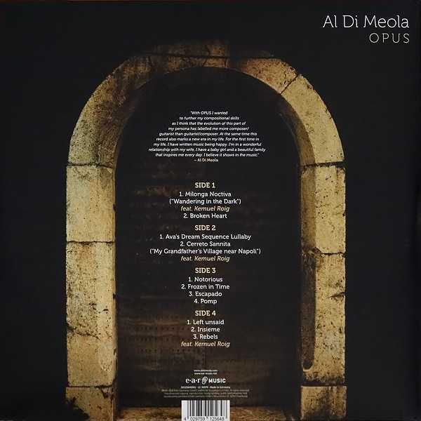 AL DI MEOLA- OPUS- 2 LP-płyta nowa , zafoliowana