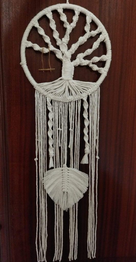 Árvore da vida em macramé