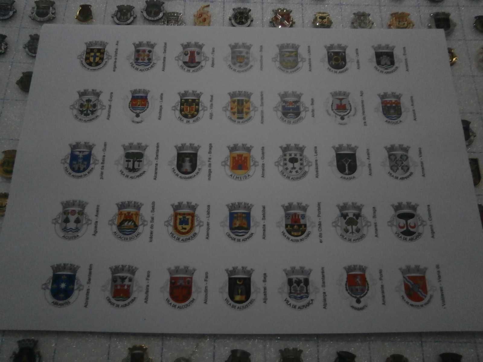 Fabulosa colecção de pins do tema heráldica portuguesa