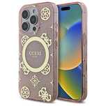 Guess GUHMP16LH4PYEEP iPhone 16 Pro 6.3" różowy/pink hardcase IML Peon