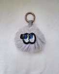 Breloczek Szary Pompon Cekinowy H&M