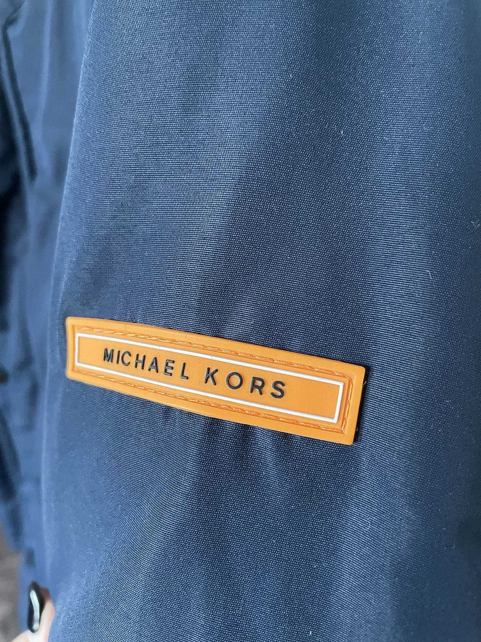 Kurtka zimowa, parka chłopięca Michael Kors; niebieska; 10-12 lat