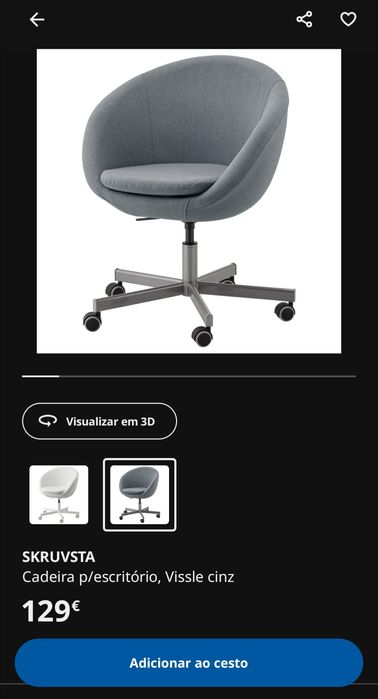 Secretária tampo em madeira e pés em ferro e cadeira giratória