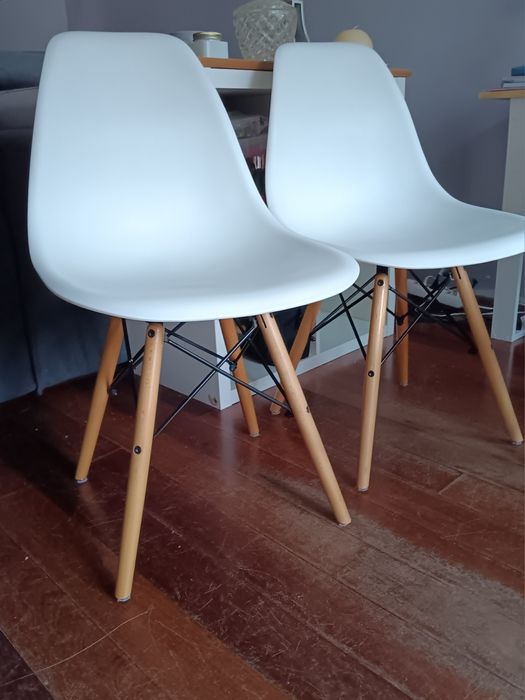 Conjunto 4 cadeiras brancas, Sklum