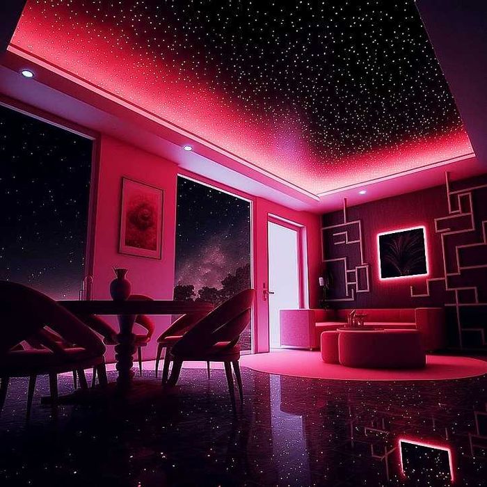 Gwieździsty sufit niebo Carbolight 0,6 m x 1,2 m oświetlenie LED