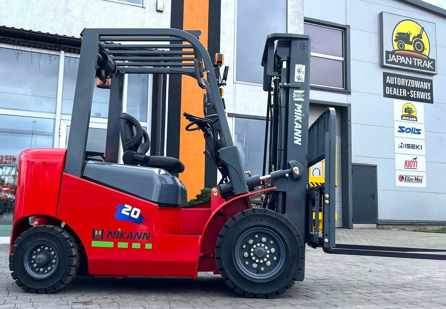 Wózek Widłowy 2T MIKANN, Maszt 4.5m,Triplex, Diesel , Japan Trak