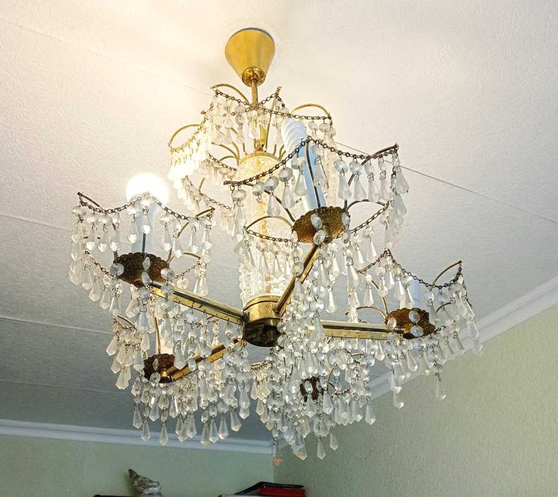 Хрустальна люстра б/у