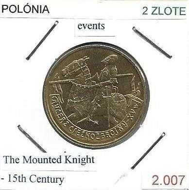 Moedas - - - Polónia - - - "História da Cavalaria Polaca"