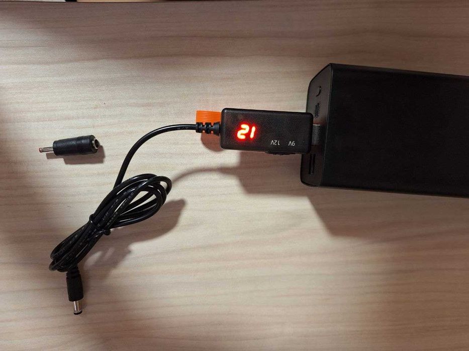 Перехідник, кабель для роутера USB DC на 9/12 V з перемикачем