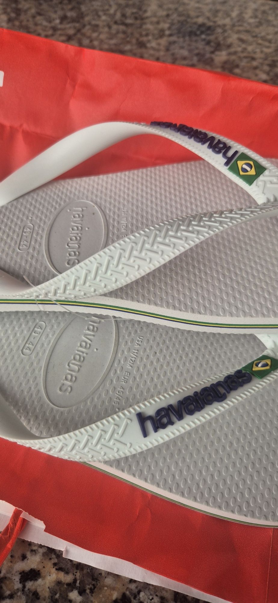 Novas Havaianas brancas Brasil
