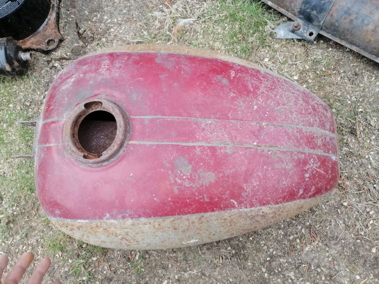 Zbiornik paliwa jawa cz 175 250 tłumik wydech wsk kolanko wsk 125 350