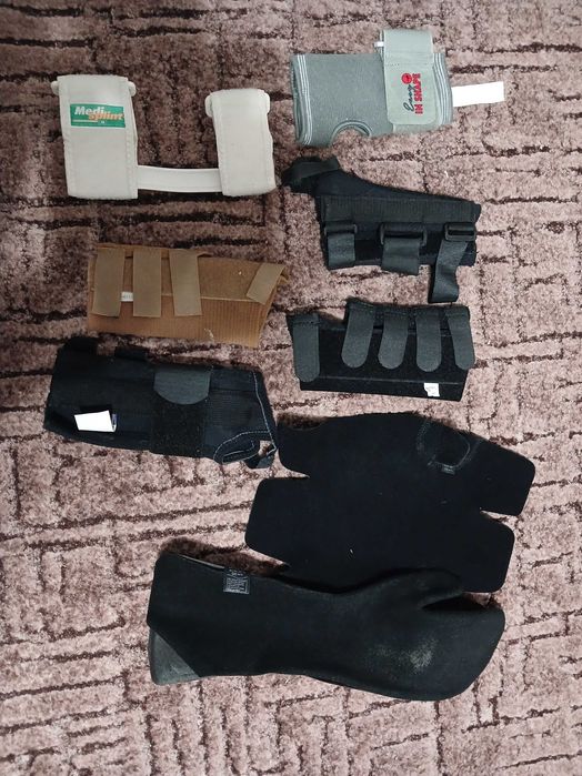 Бандажі-ортези, пов'язки на коліно,лікоть,стегно, гомілку, тощо