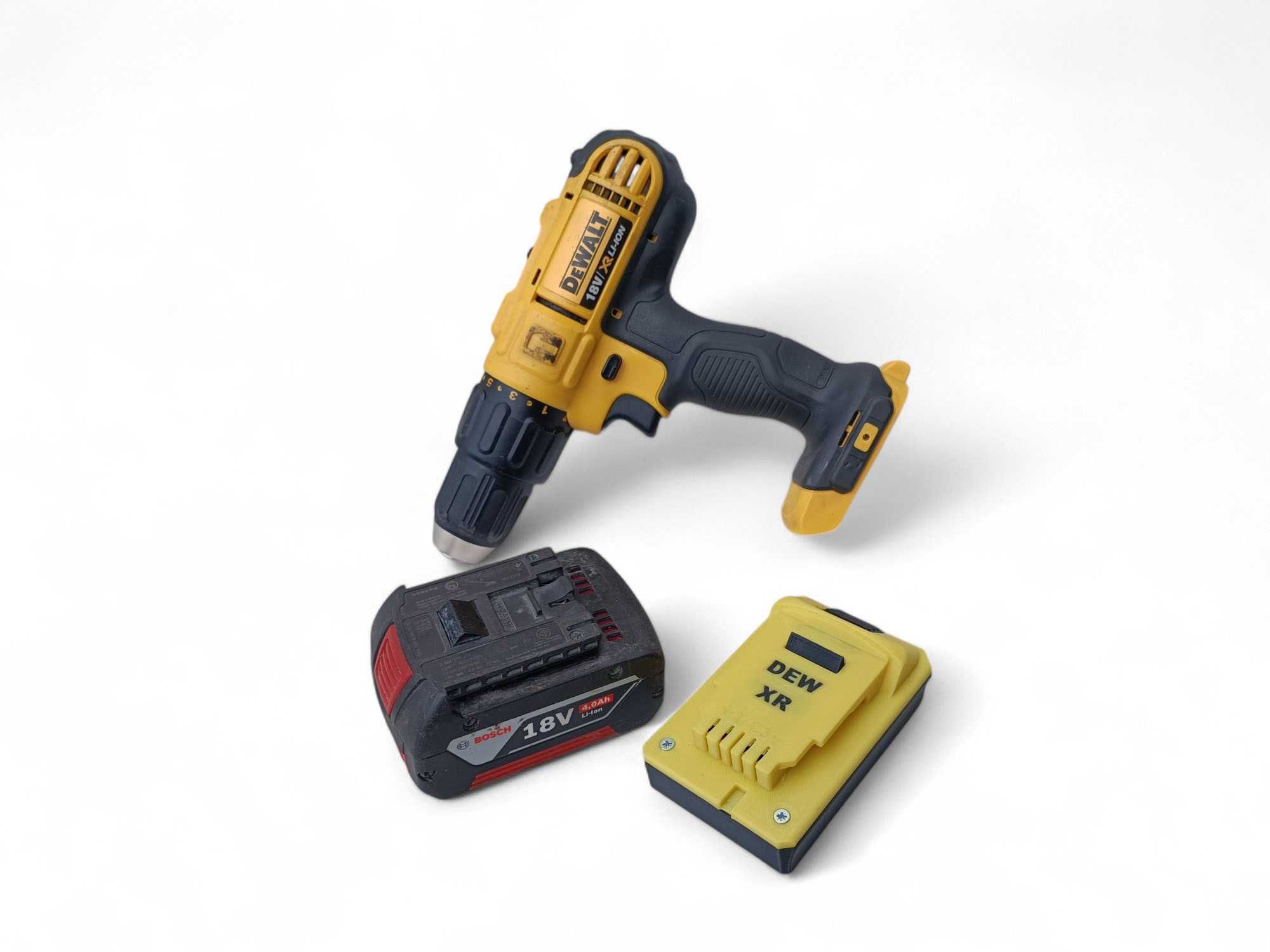 Adapter Dewalt XR18 na baterie Bosch PRO przejściówka