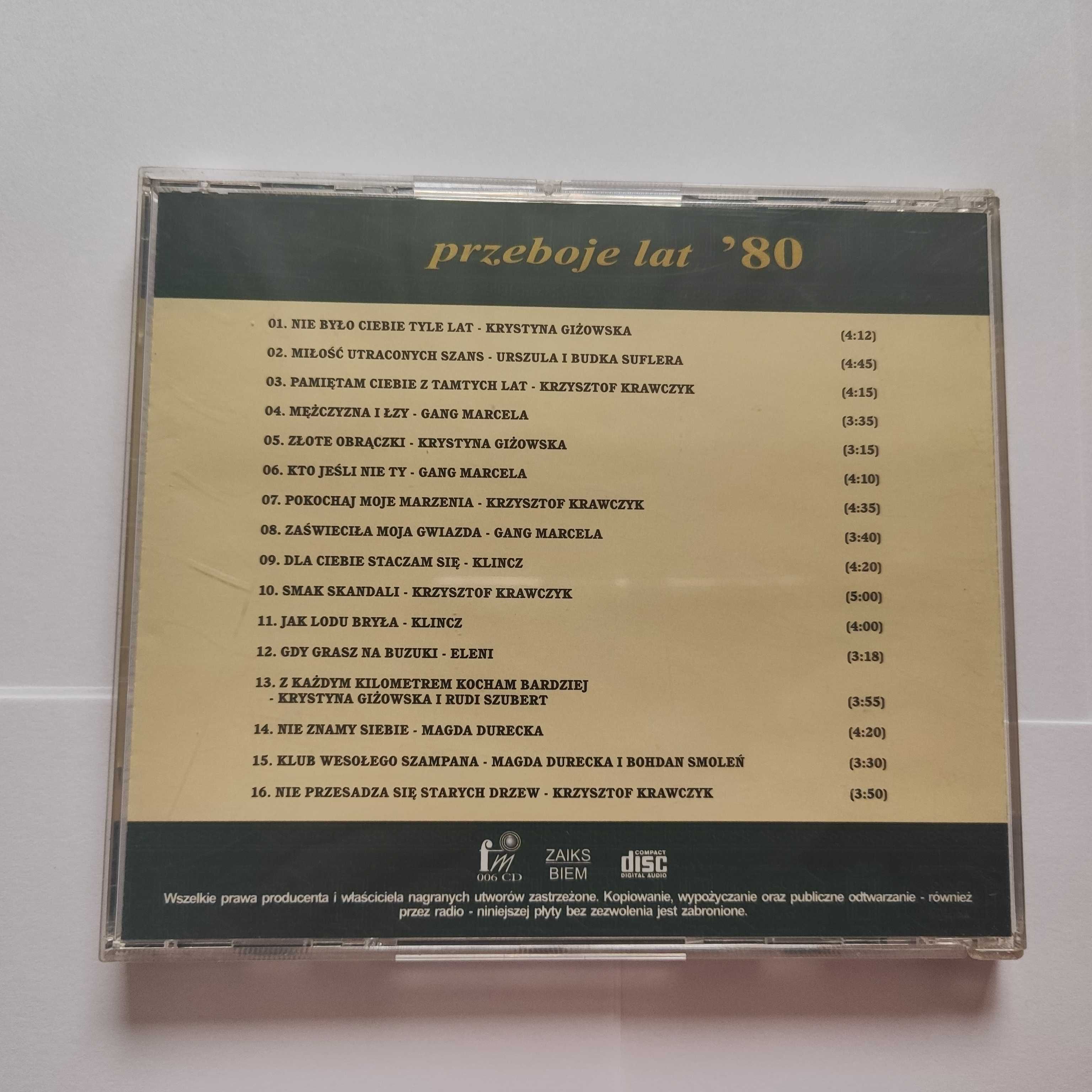 Płyta CD Niezapomniane przeboje lata 80-te