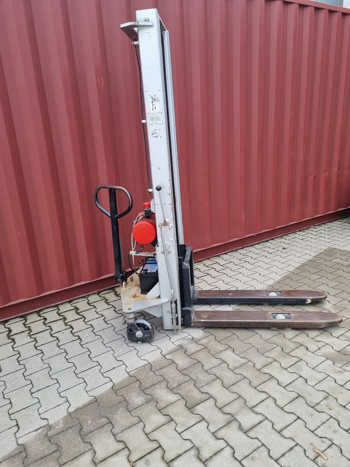Widlak podnośnik do palet masztowy półelektryczny 1000kg 3,3 m