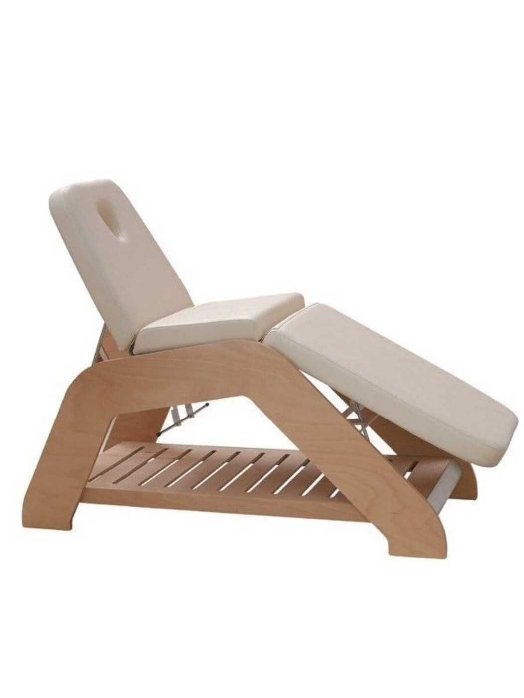 Fotel kosmetyczny, łóżko kosmetyczne Panda Livia Relax drewno