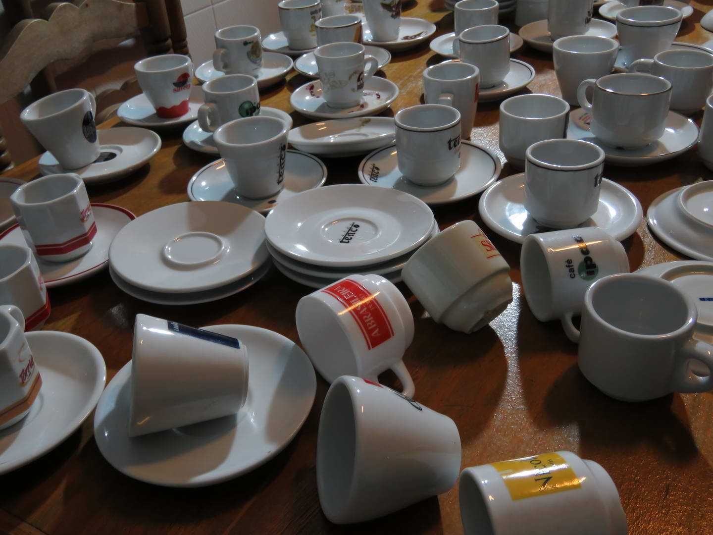 lote de chávenas de café