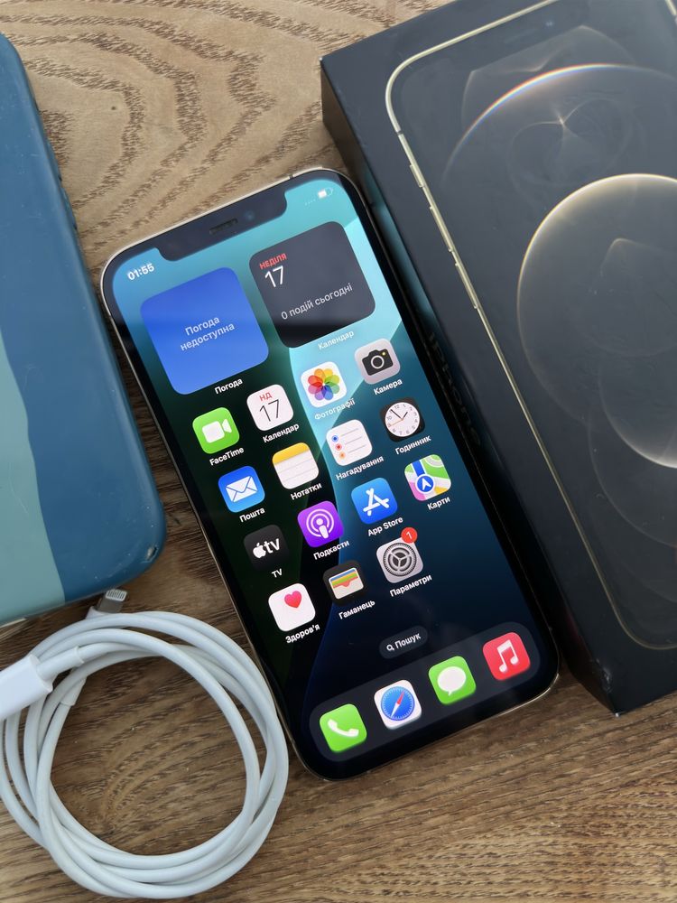 Apple IPhone Айфон 12 Про 256ГБ, Золотий, Неверлок, Оригінал