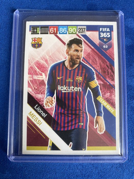 Carta Lionel Messi Team Mate Adrenalyn XL Panini Fc Barcelona Fifa 365